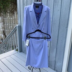 Toni Garment for CC Magic Blazer and Skirt Set in Periwinkle w/tags (Size 10)